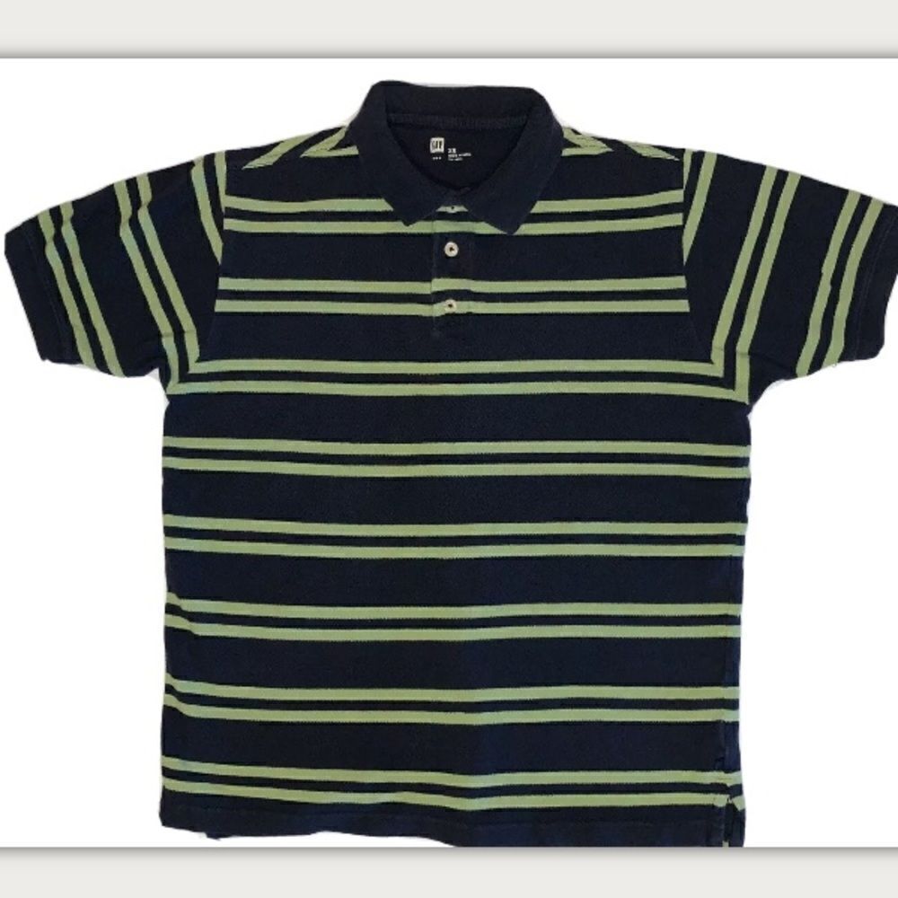 Gap blue green polo shirt XS